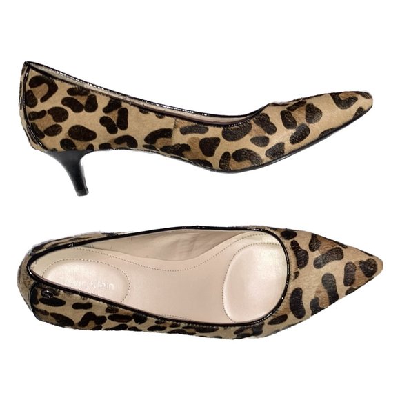 Calvin Klein Shoes - Calvin Klein Nicki Animal Print Kitten Heel